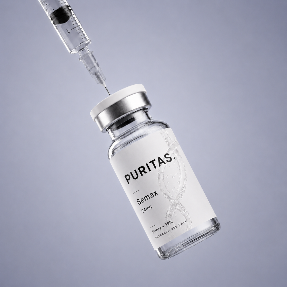 Semax research vial with reconstitution syringe