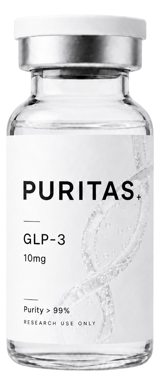 PURITAS GLP-3 10 mg research peptide vial