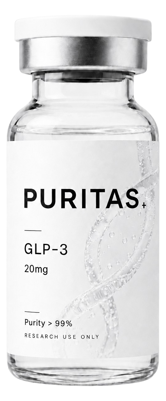 PURITAS GLP-3 20 mg research peptide vial